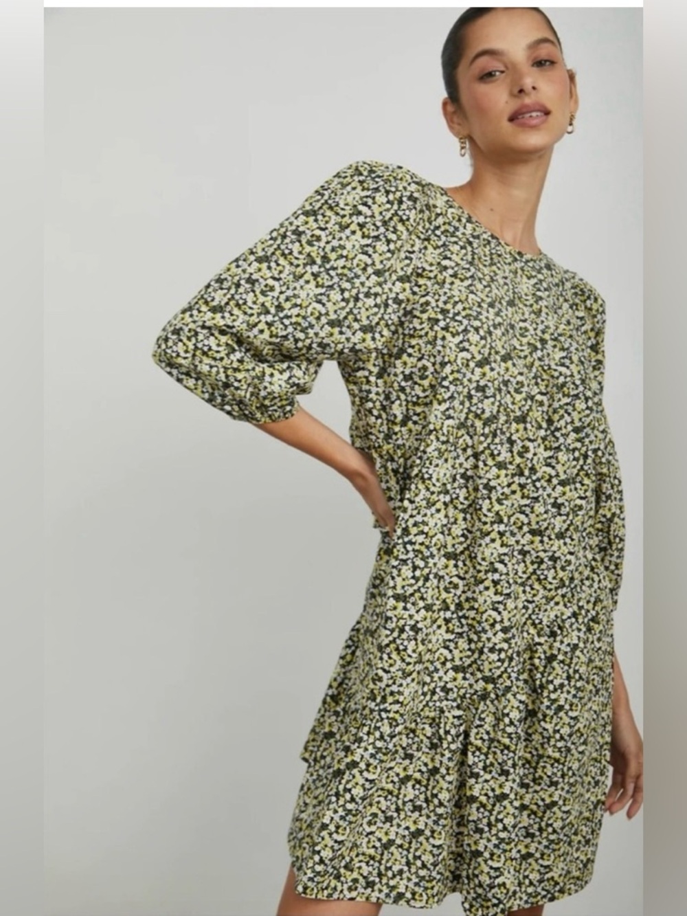 Rails Louise Chrysanthemum Floral Tiered Mini Dress XS NWT